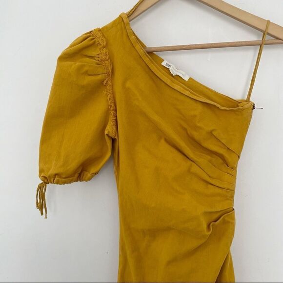 Jonathan Simkhai One Shoulder Asymmetric Denim Dress - Picture 6 of 13